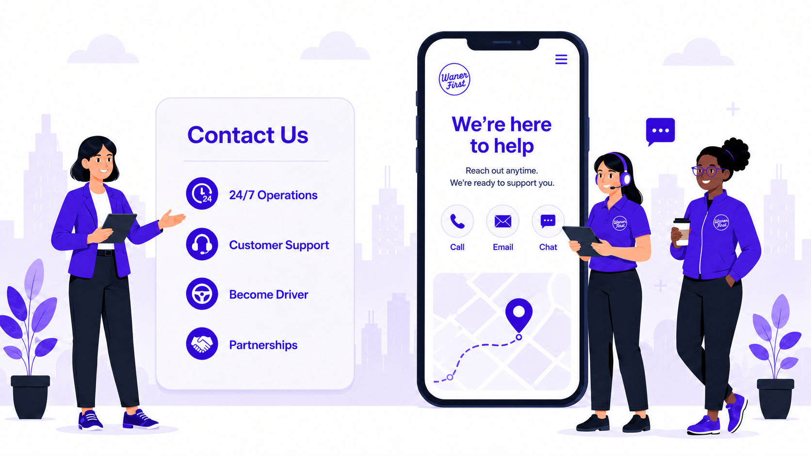 WomenFirst support avatars